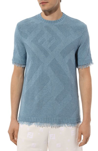 Хлопковый джемпер FENDI, арт. FZX144/AN3T/F0AU0, фото 3