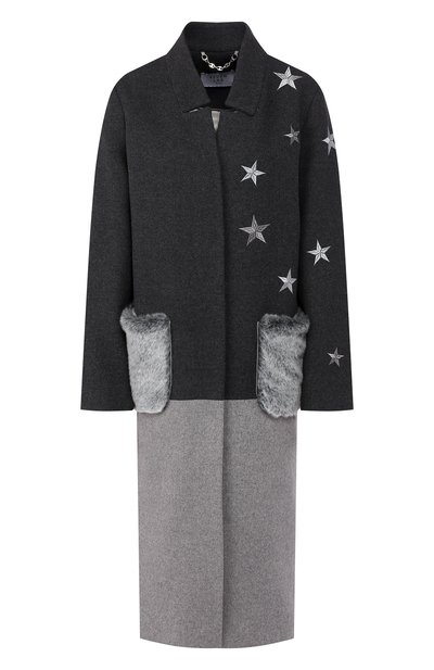 Женское пальто из смеси шерсти и кашемира SEVEN LAB, арт. 2CL-002.5 charcoal/grey