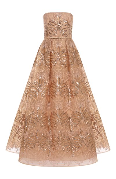 Платье с отделкой пайетками ELIE SAAB, арт. D0788NP25/TU015, фото 1