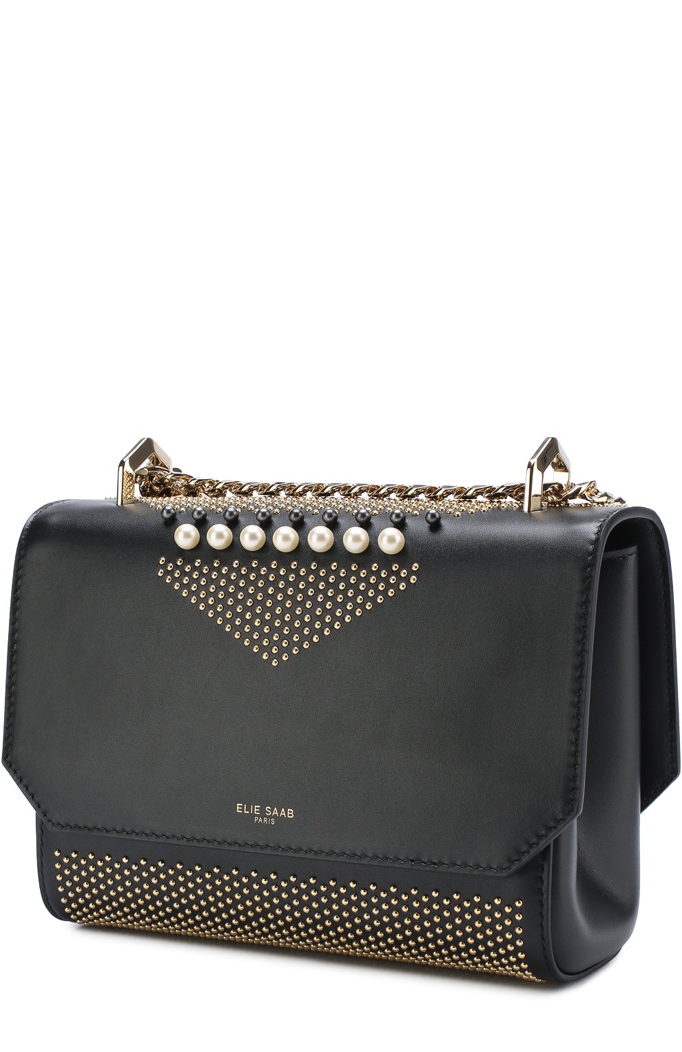 Сумка из кожи с металлической отделкой ELIE SAAB, арт. 93319, фото 3
