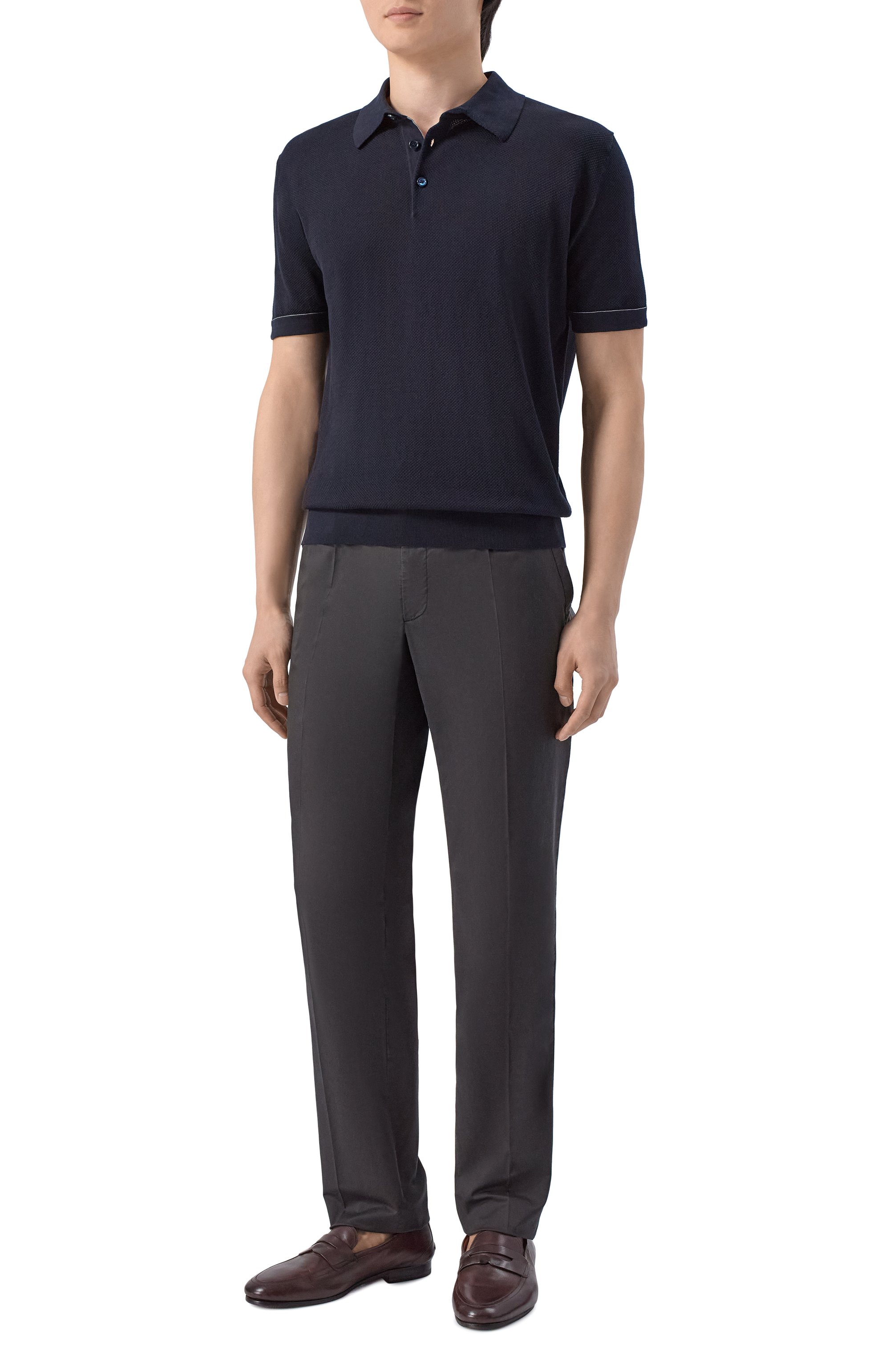 Хлопковое поло BRIONI, арт. UMR200/P0K15, фото 2