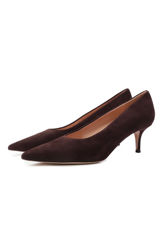 Замшевые туфли Robbie 55 Gianvito Rossi G22273.55RIC.CAMM0KA Коричневый G22273.55RIC.CAMM0KA
