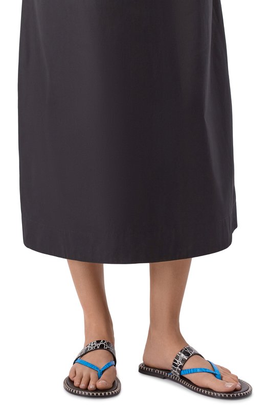 Кожаные шлепанцы Dries Van Noten 011774/0597 Чёрный  011774/0597 Фото 2