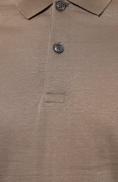 Поло изо льна и хлопка KITON, арт. UMK0234, фото 5