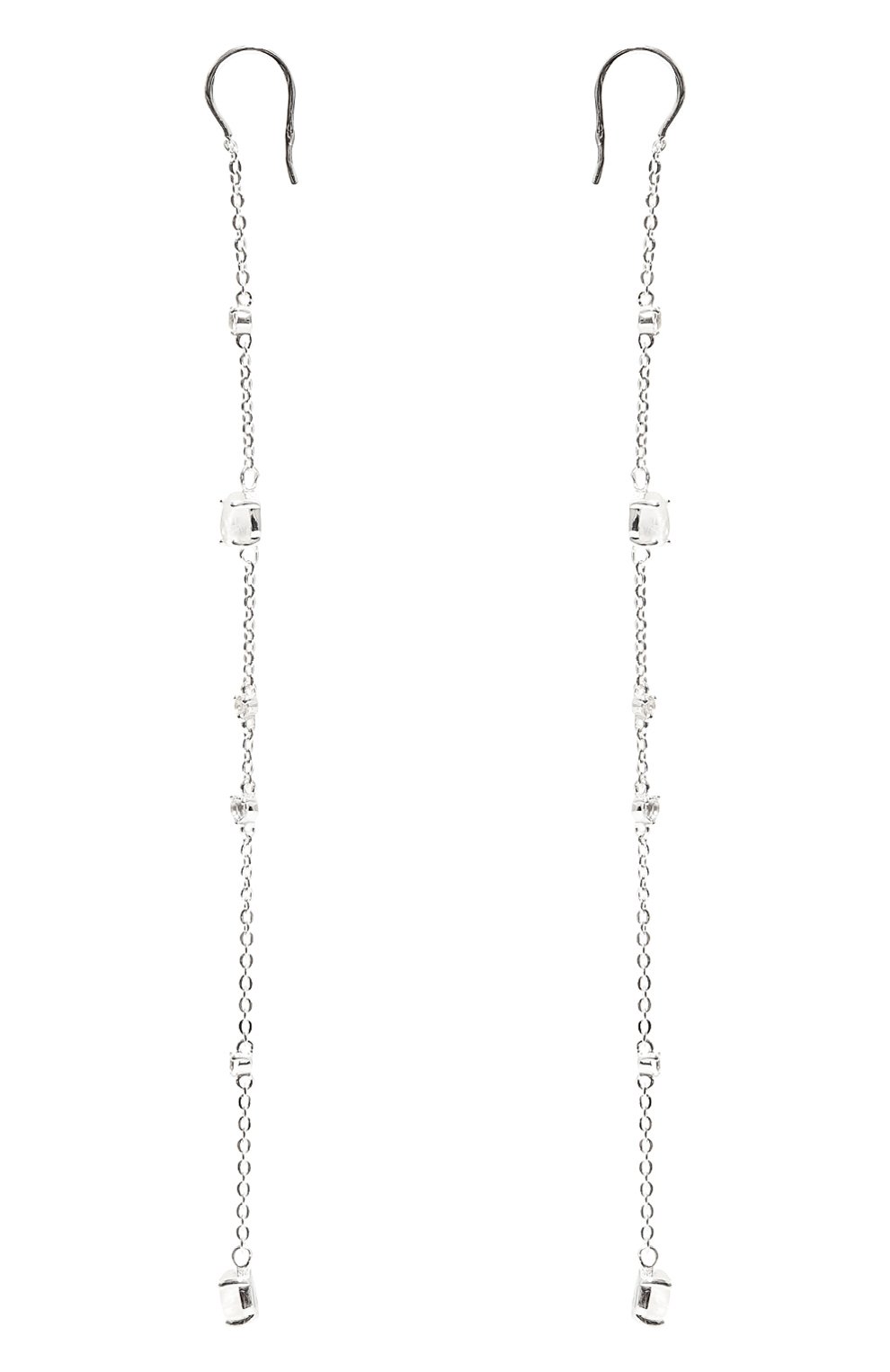 Серьги-цепочки с лунными камнями и топазами MOONKA, арт. wt-her-mns, фото 3