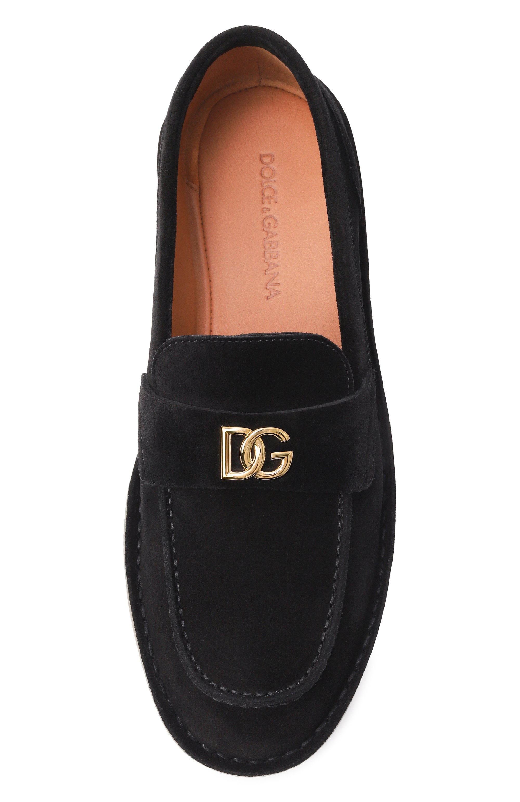 Замшевые лоферы DOLCE & GABBANA черного цвета по цене 98950 руб., арт. CP0182/AS707, фото 6 Замшевые лоферы DOLCE & GABBANA, арт. CP0182/AS707, фото 6