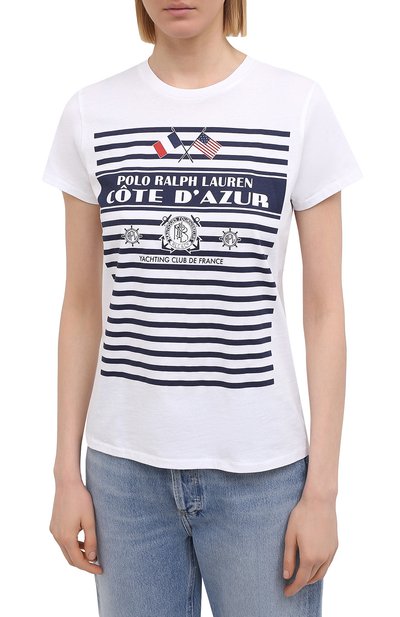Хлопковая футболка POLO RALPH LAUREN, арт. 211827904, фото 3