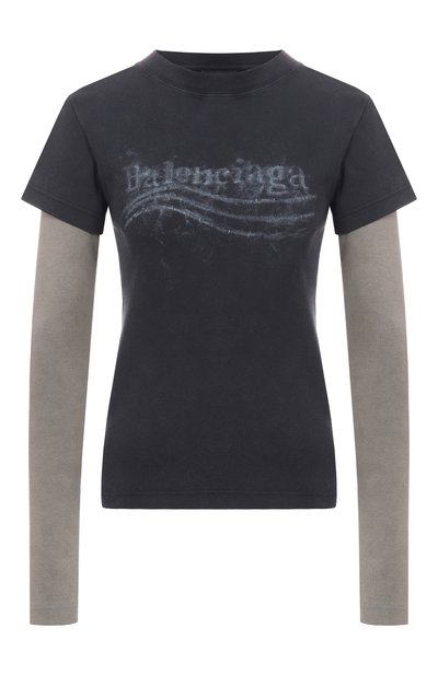 Женская хлопковый лонгслив BALENCIAGA, арт. 809262/TTVE1
