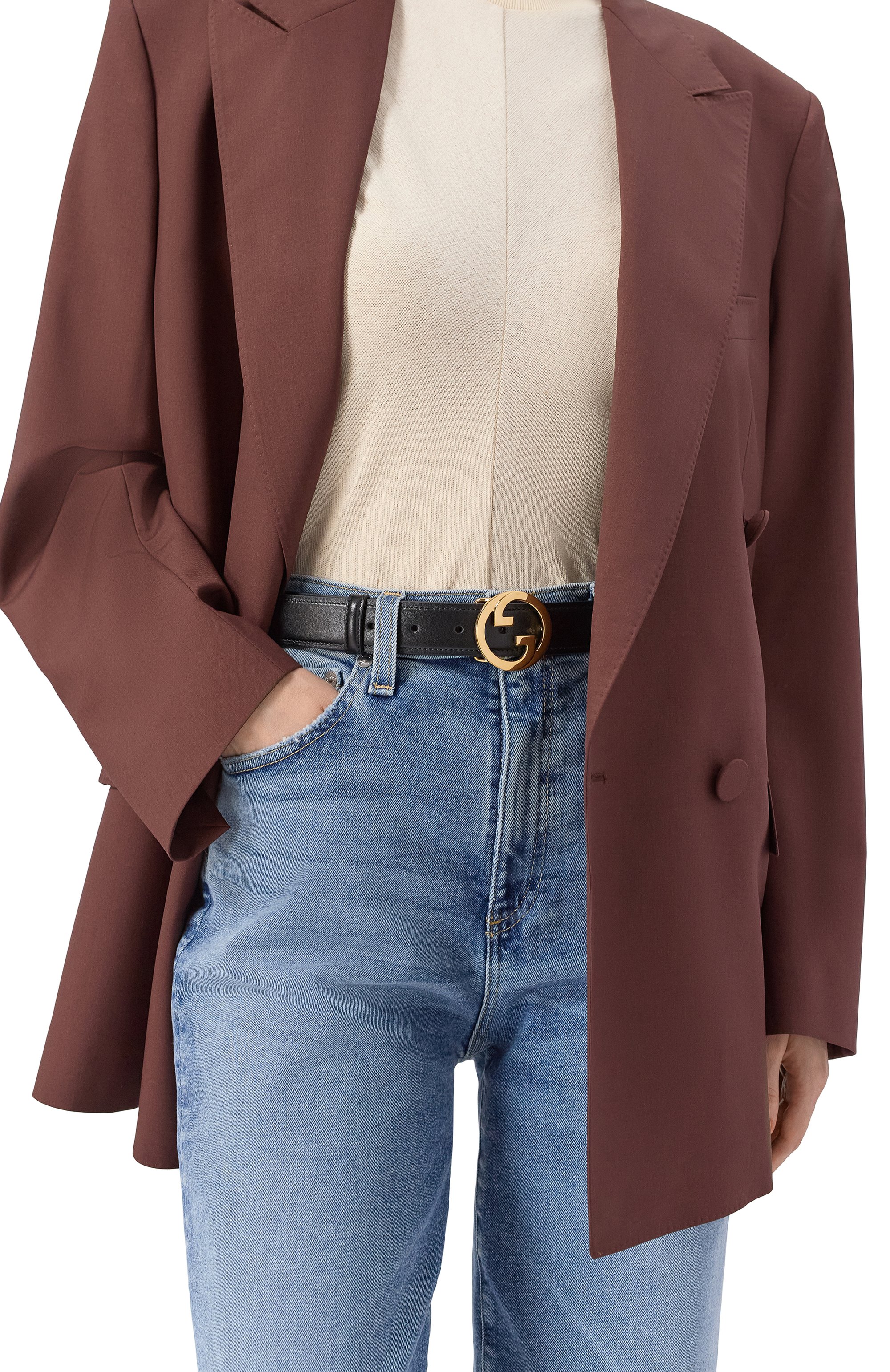 Кожаный ремень GUCCI, арт. 690557/US10G, фото 2