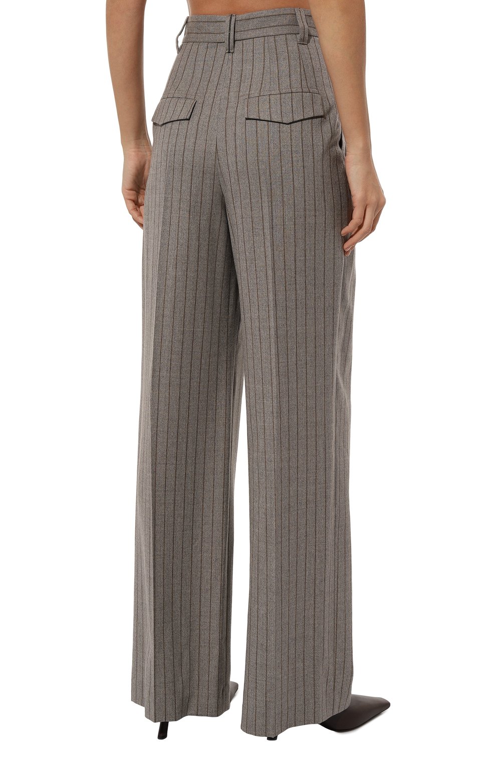 Шерстяные брюки BRUNELLO CUCINELLI, арт. MP577P8669, фото 4