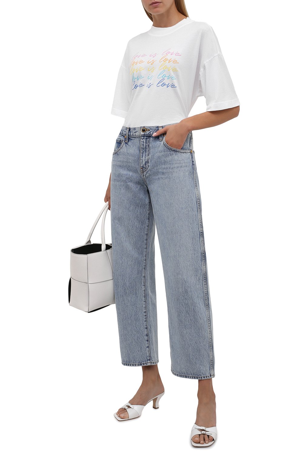 Хлопковая футболка ELECTRIC AND ROSE, арт. LFTP24-L0VE IS L0VE, фото 2