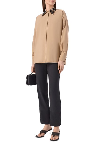Хлопковая рубашка MAX MARA STUDIO, арт. MSTGENE, фото 2