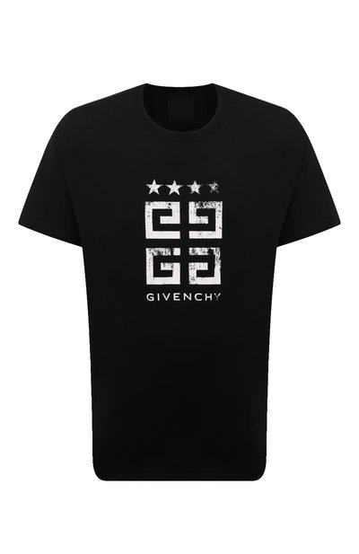 Мужская хлопковая футболка GIVENCHY, арт. BM716R/3YEL