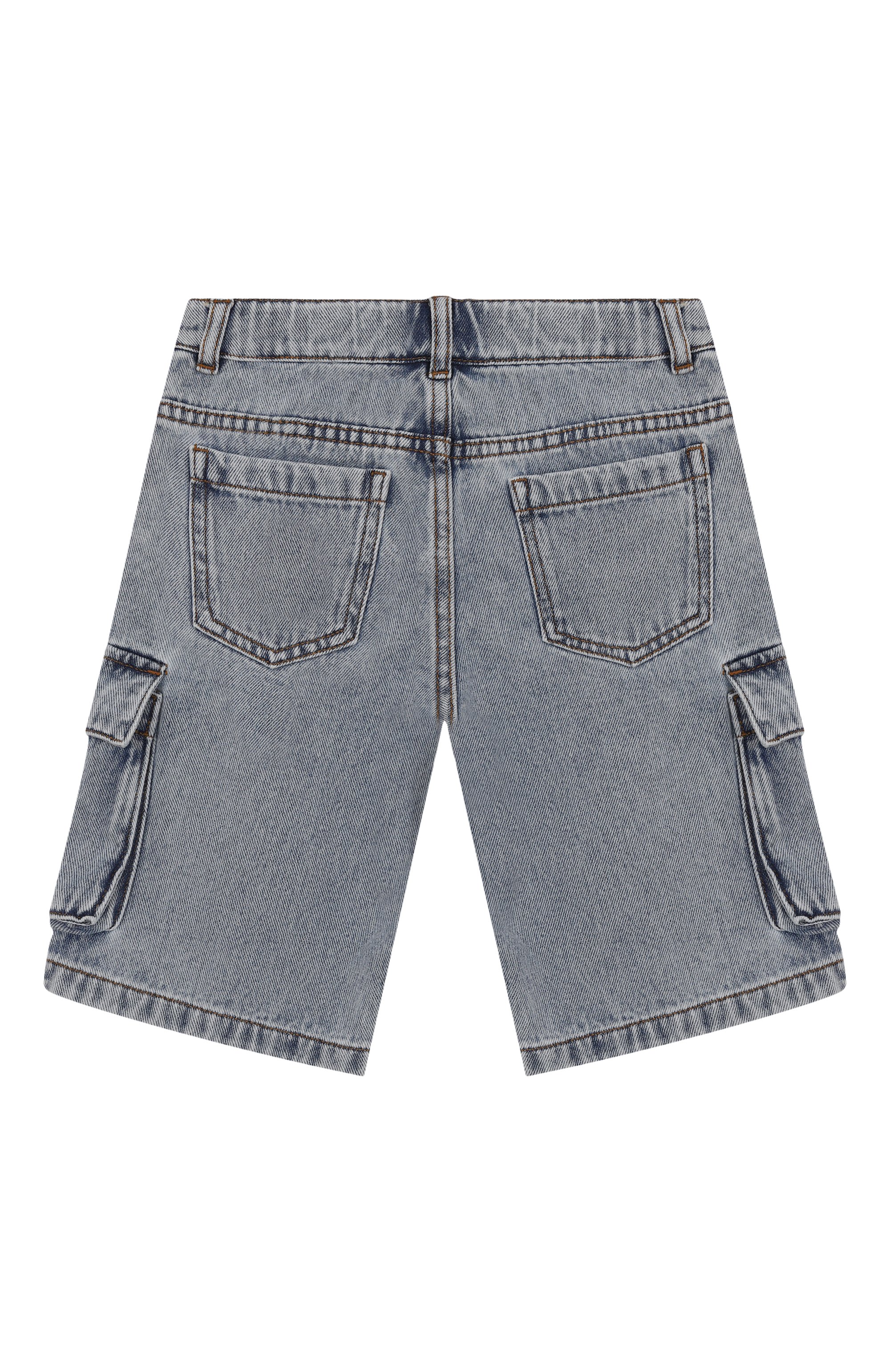 Джинсовые шорты-карго MOSCHINO, арт. HUQ023/L0E08/4-8, фото 2