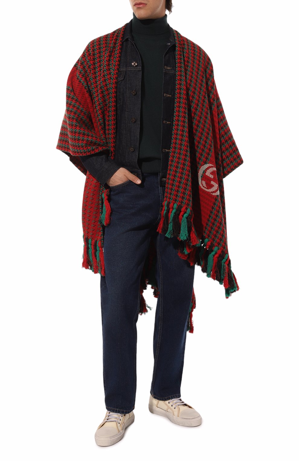 Шерстяная накидка GUCCI, арт. 648967 4GAAN, фото 2