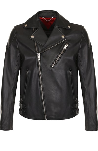 Кожаная куртка с косой молнией DIESEL, арт. 00S0A9/0SAQS, фото 1