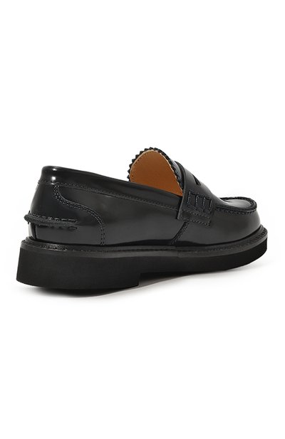 Кожаные пенни-лоферы MONTELPARE TRADITION темно-синего цвета по цене 22700 руб., арт. MT19801/28-35, фото 3 Кожаные пенни-лоферы MONTELPARE TRADITION, арт. MT19801/28-35, фото 3