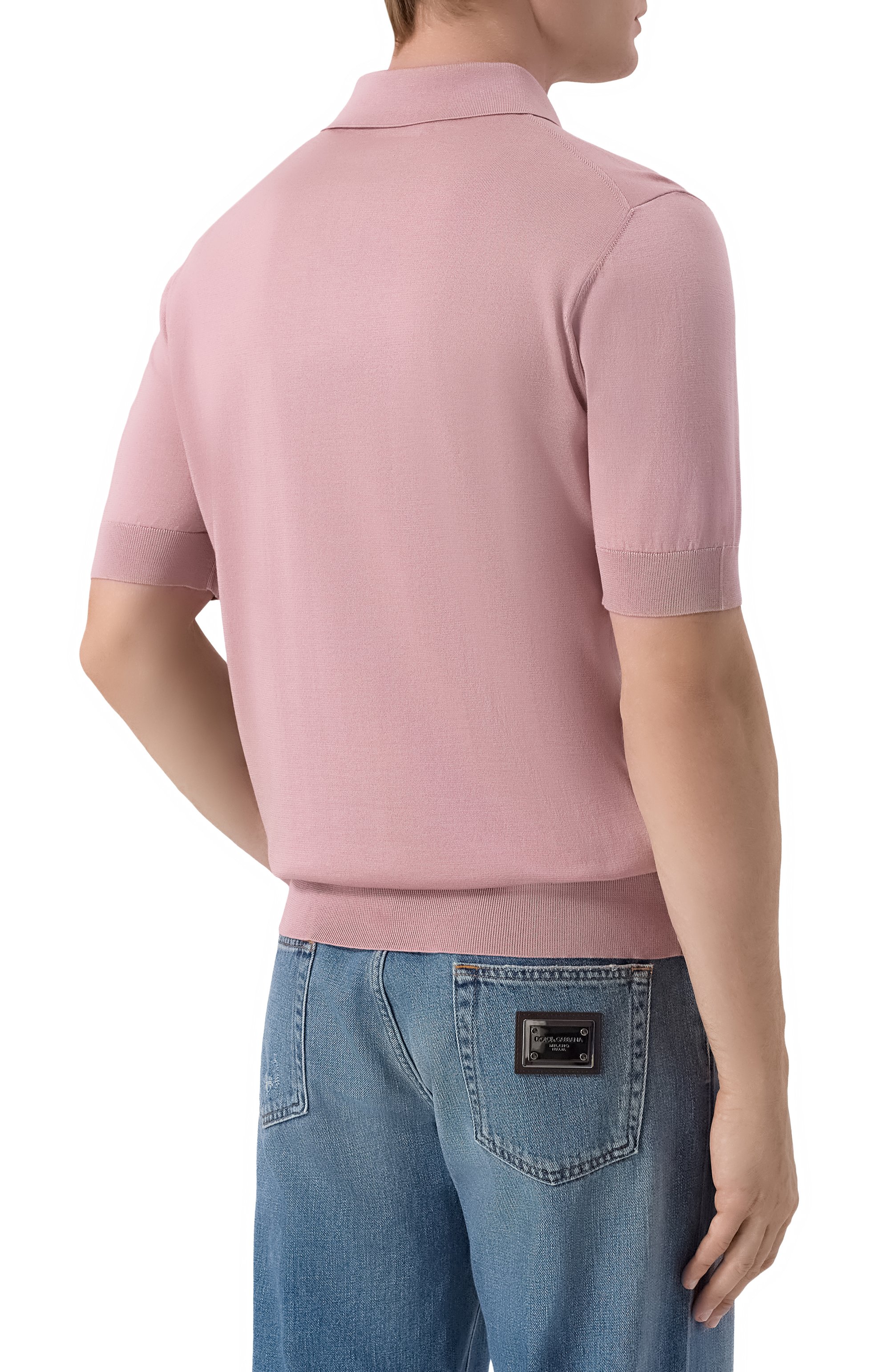 Шелковое поло DOLCE & GABBANA, арт. GXZ02Z/JBS05, фото 4