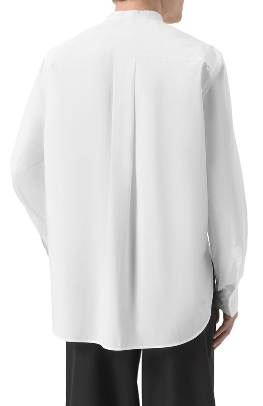Хлопковая рубашка Dolce & Gabbana G5HR1T/FU5T9 Белый  G5HR1T/FU5T9 Фото 4