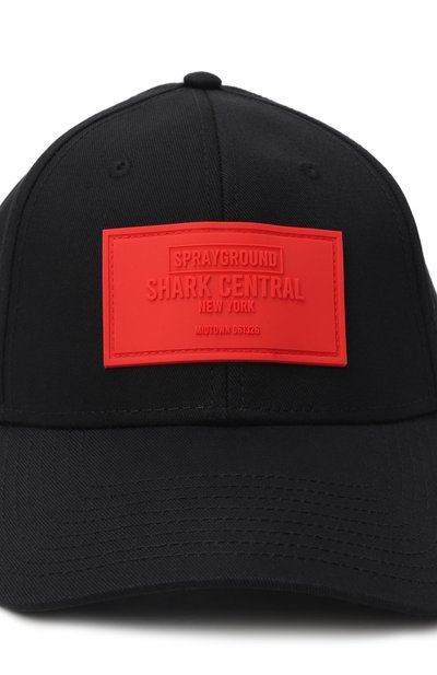 Хлопковая бейсболка SPRAYGROUND, арт. SP15043BLK/BE A SHARK CAP BLK, фото 3