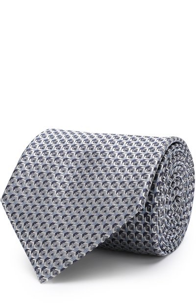 Мужской шелковый галстук с узором BRIONI, арт. 062I00/P7466