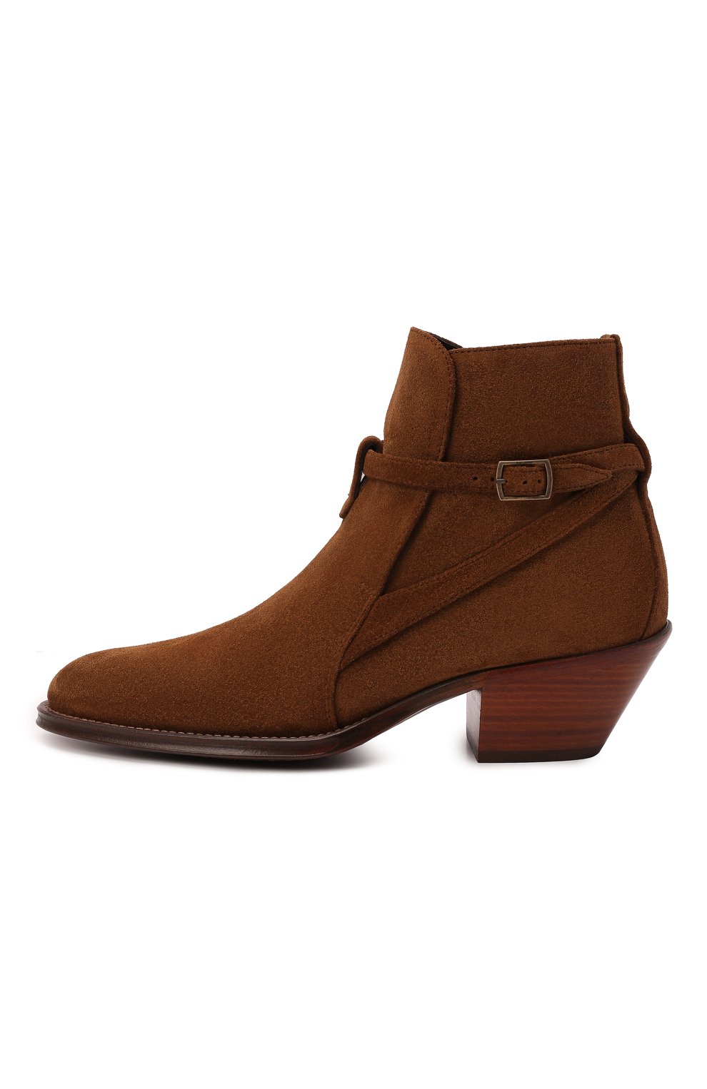 Замшевые казаки SAINT LAURENT, арт. 670298/1NZ00, фото 4