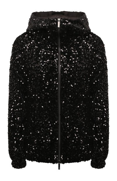 Толстовка с отделкой пайетками EMPORIO ARMANI черного цвета по цене 52250 руб., арт. 6D2B6D/2JRUZ, фото 1 Толстовка с отделкой пайетками EMPORIO ARMANI, арт. 6D2B6D/2JRUZ, фото 1
