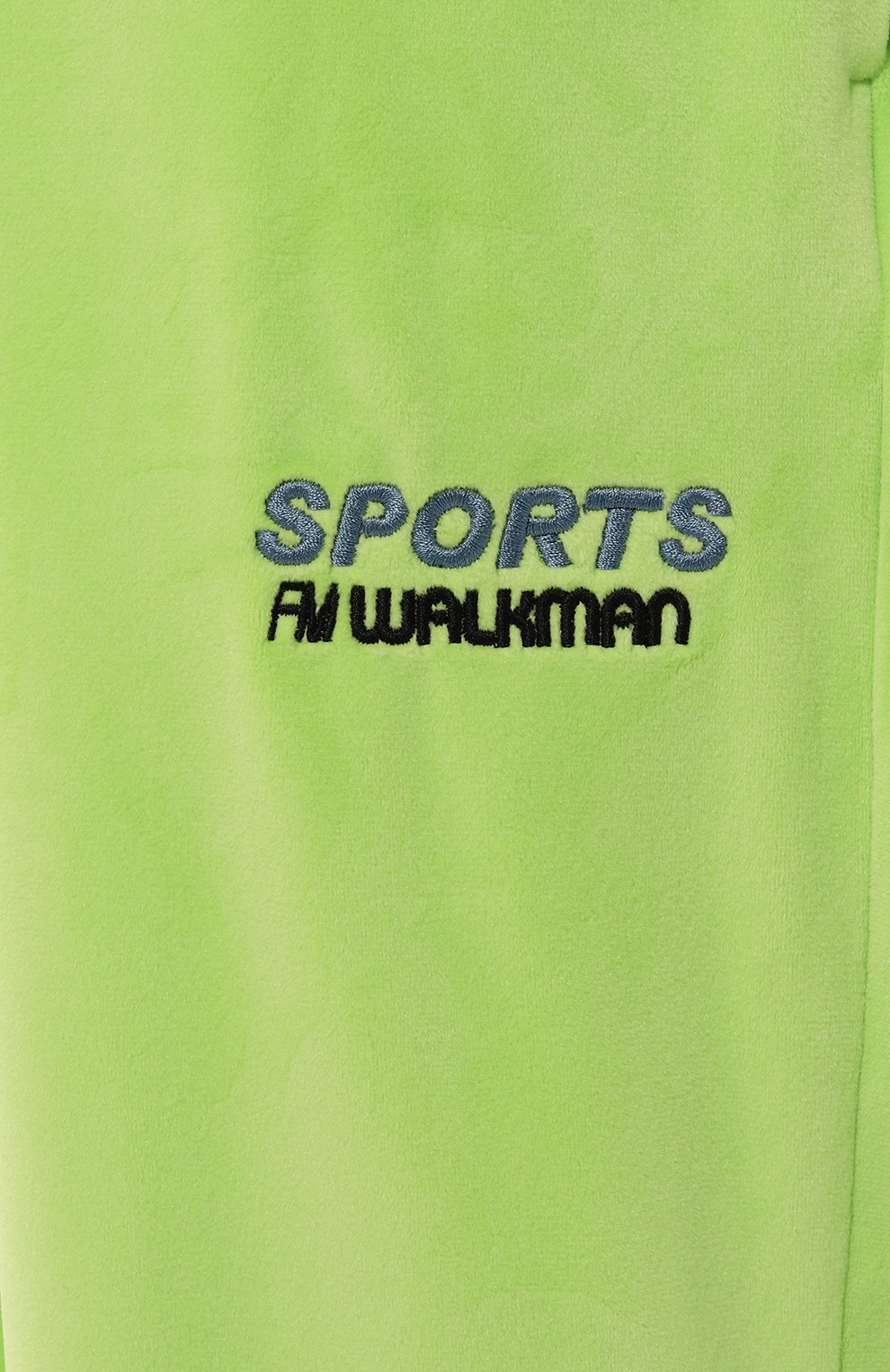 Бархатные брюки EVERREVER салатового цвета по цене 8200 руб., арт. RE-TRPN-WM-GREEN, фото 5 Бархатные брюки EVERREVER, арт. RE-TRPN-WM-GREEN, фото 5