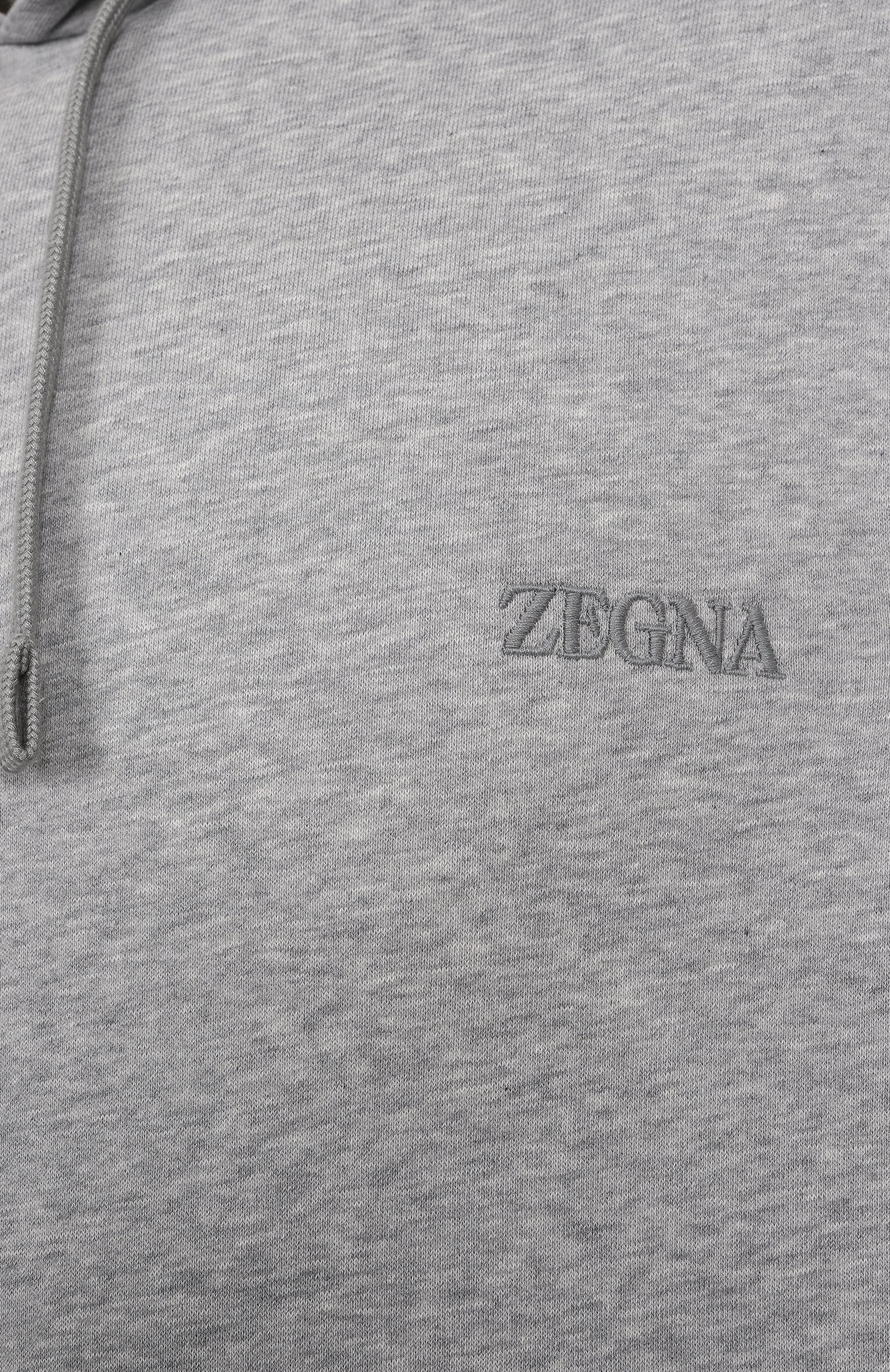 Хлопковое худи ZEGNA, арт. N6MH0/194, фото 6