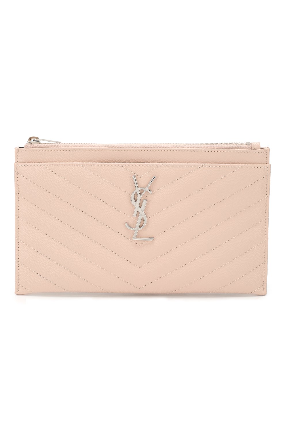 Кожаный футляр для документов SAINT LAURENT светло-розового цвета по цене 44950 руб., арт. 504922/B0W02, фото 1 Кожаный футляр для документов SAINT LAURENT, арт. 504922/B0W02, фото 1