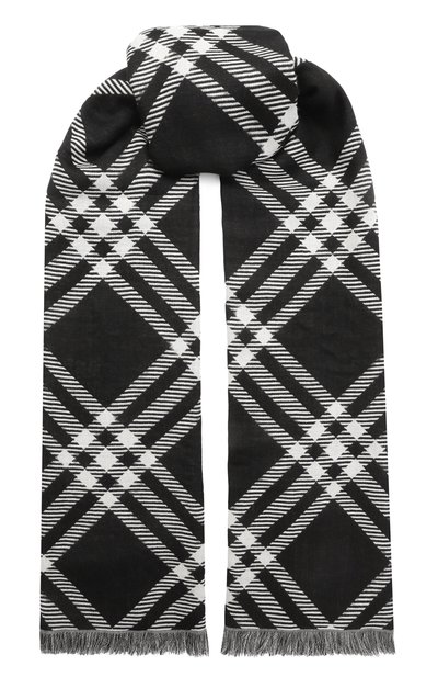 Мужской шарф из шерсти и шелка BURBERRY, арт. 8110162