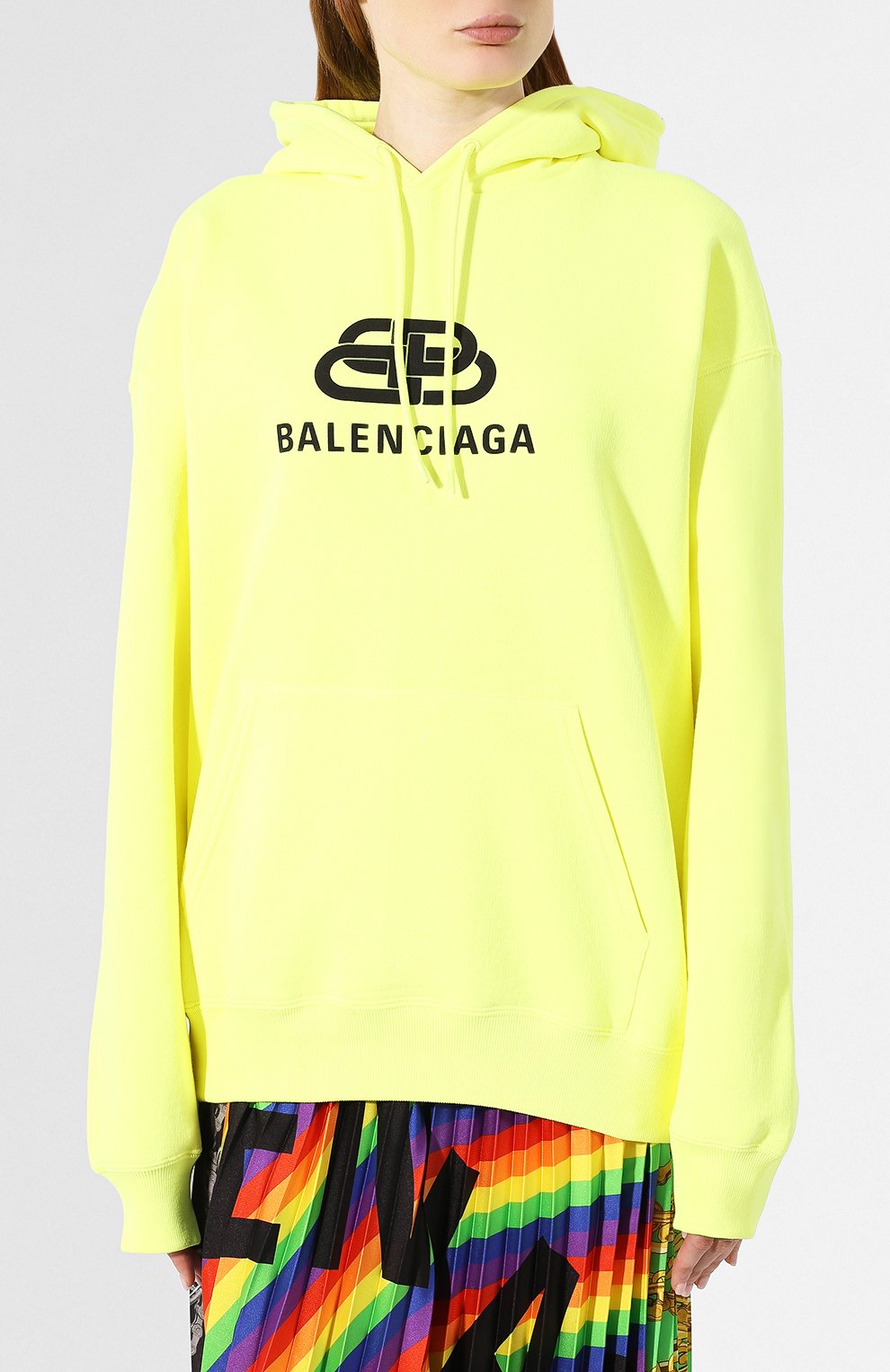 Хлопковое худи BALENCIAGA, арт. 583222/TFV61, фото 3