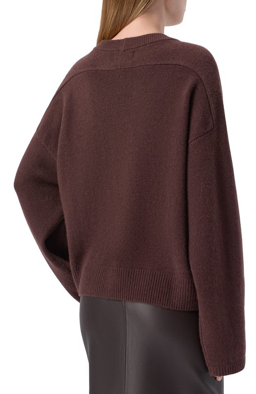 Кашемировый свитер Loulou de Saison BILL Коричневый  BILL Фото 4