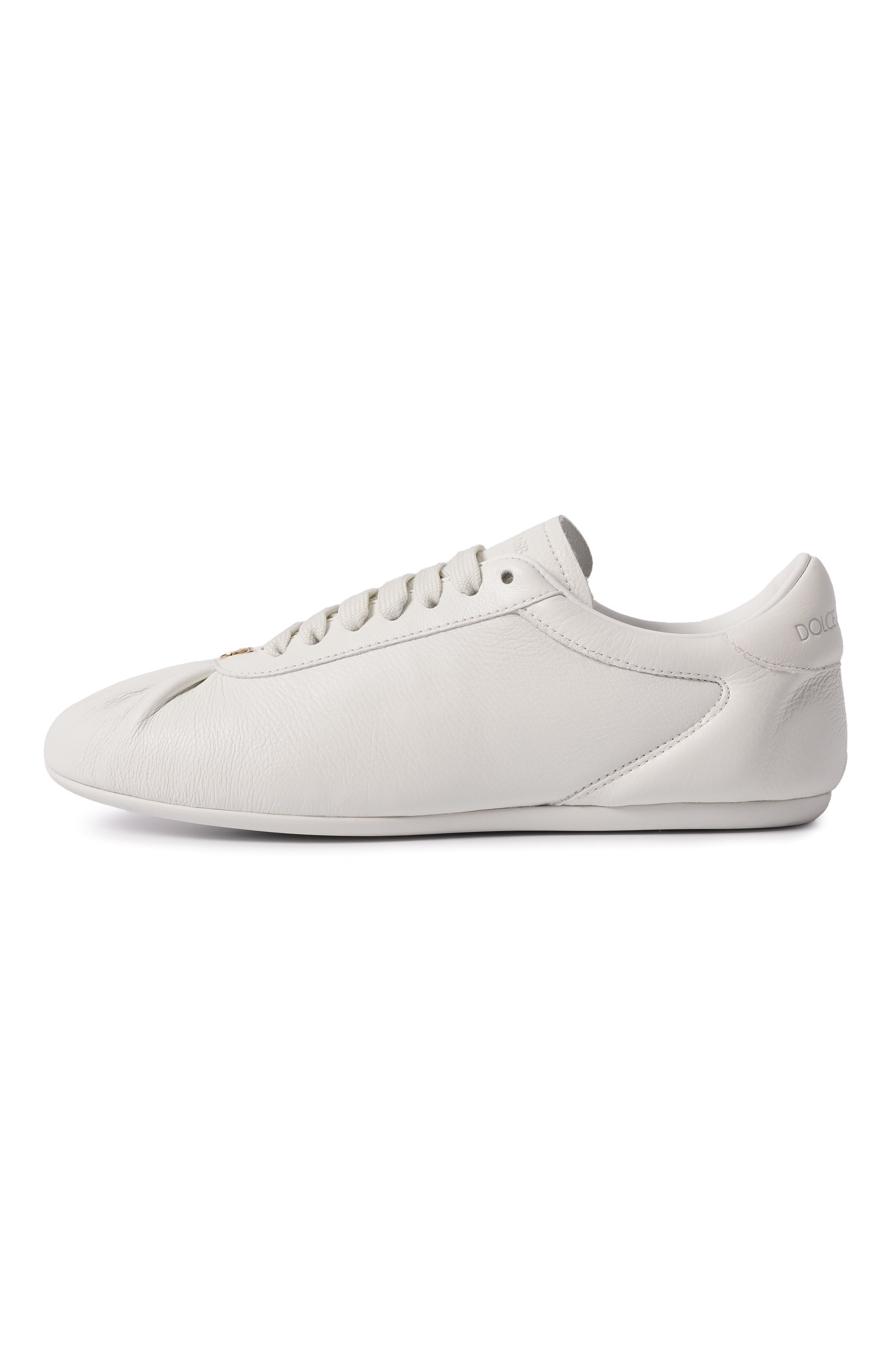 Кожаные кеды soft ballet DOLCE & GABBANA белого цвета по цене 72450 руб., арт. CK2485/A3078, фото 4 Кожаные кеды soft ballet DOLCE & GABBANA, арт. CK2485/A3078, фото 4