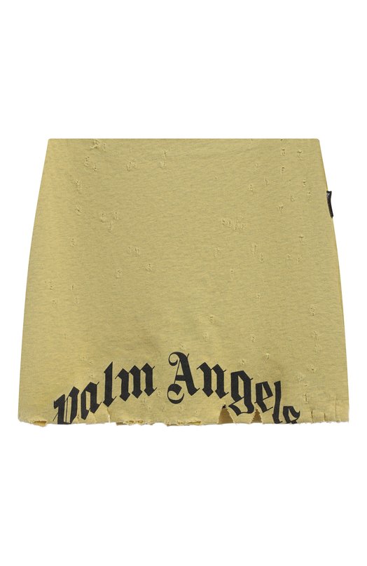 

Хлопковая юбка Palm Angels, Жёлтый