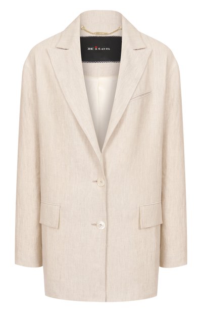 Женский льняной жакет KITON, арт. D53502K0635E05