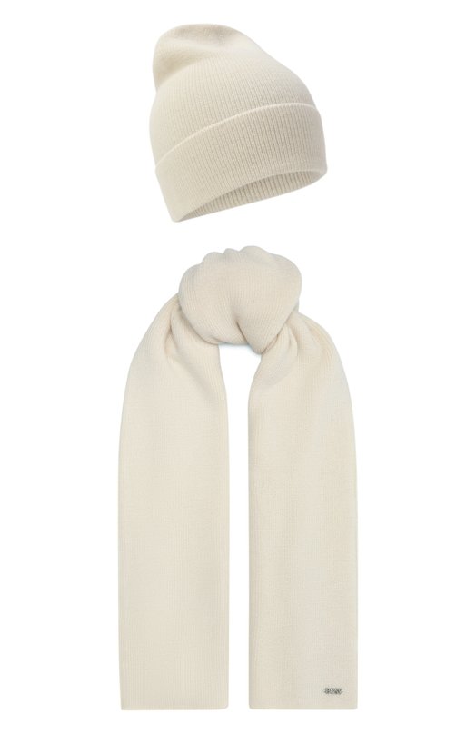 Комплект из шапки и шарфа BOSS 50552908 Кремовый 50552908