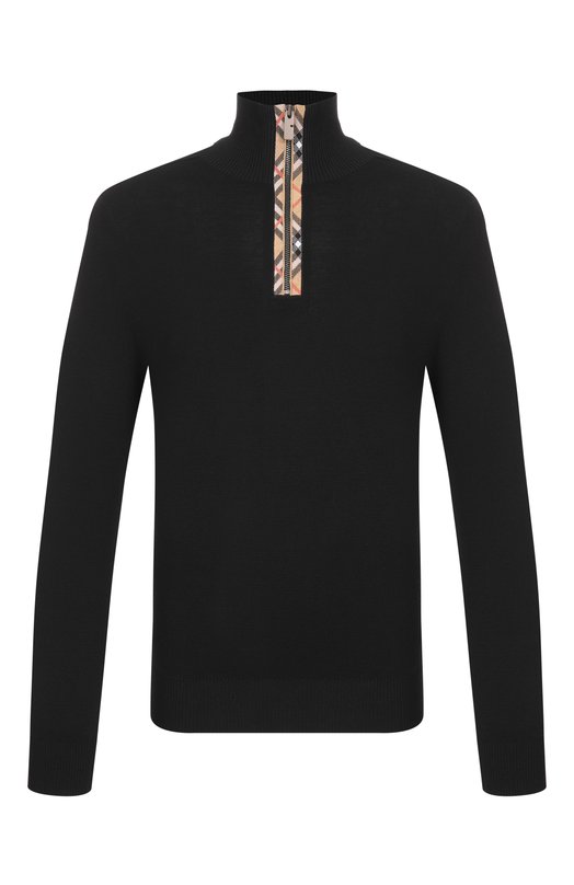 Шерстяной джемпер Burberry 8119436 Чёрный 8119436