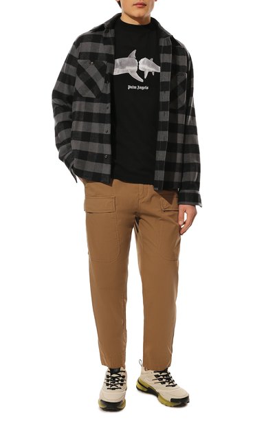 Хлопковая футболка PALM ANGELS, арт. PMAA001S22JER0111001, фото 2