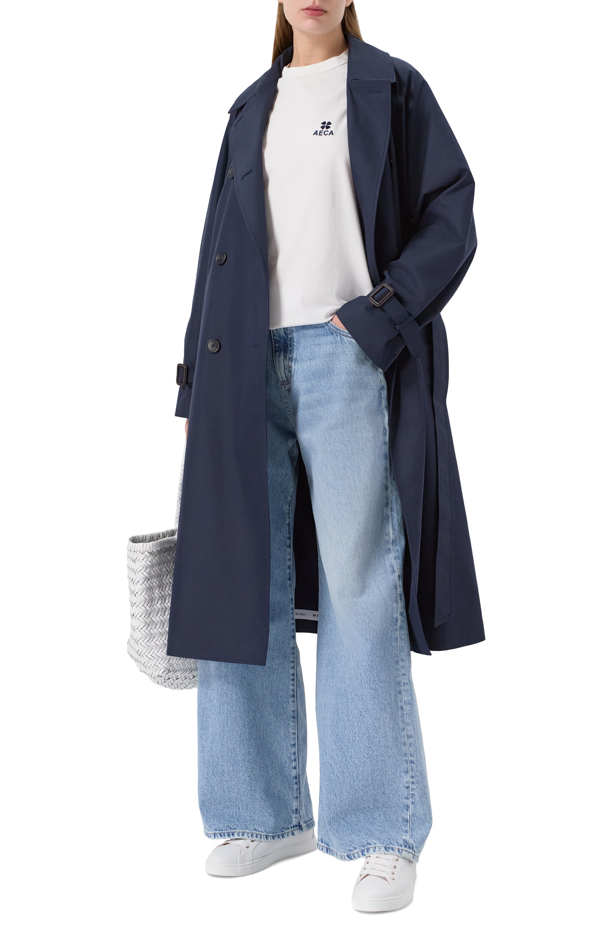 Хлопковая футболка AECA WHITE, арт. AWCMSSBDTTSST010C0.WHITE (L), фото 2