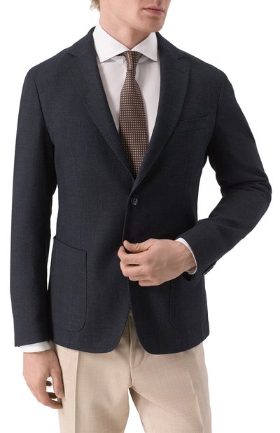 Пиджак из хлопка и вискозы BOSS, арт. 50538028, фото 5