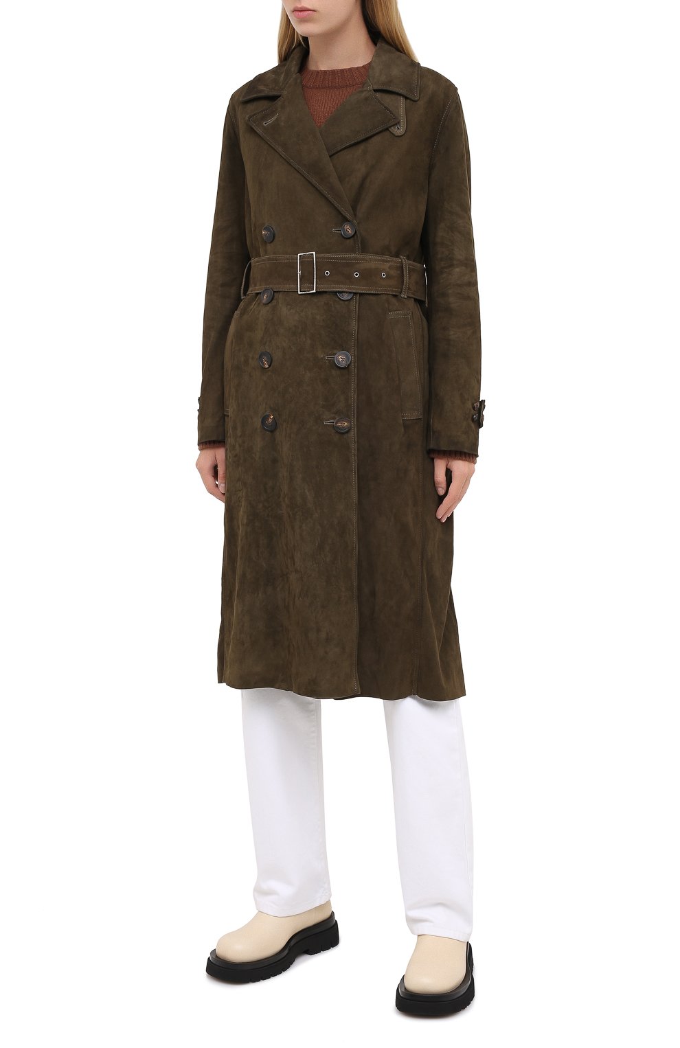 Замшевый тренч GOLDEN GOOSE DELUXE BRAND, арт. GWP00198.P000148, фото 4