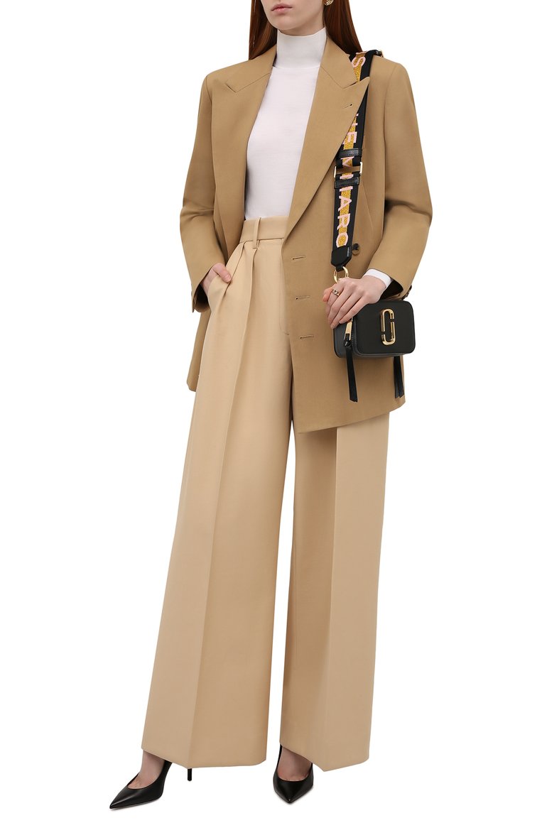 Женская сумка snapshot small MARC JACOBS (THE) черного цвета, арт. M0014146 | Фото 3 (Материал: Натуральная кожа; Ремень/цепочка: На ремешке; Сумки-технические: Сумки через плечо; Размер: small; Драгоценные камни: Проставлено; Материал сплава: Проставлено)
