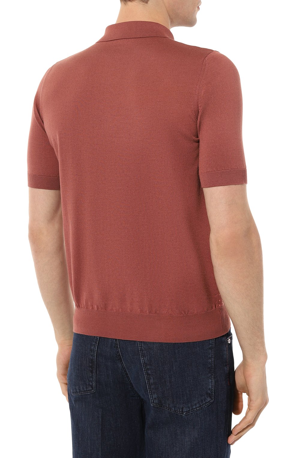 Поло из шелка и хлопка ZILLI, арт. MBZ-PZ082-0PTI1/MC01, фото 4