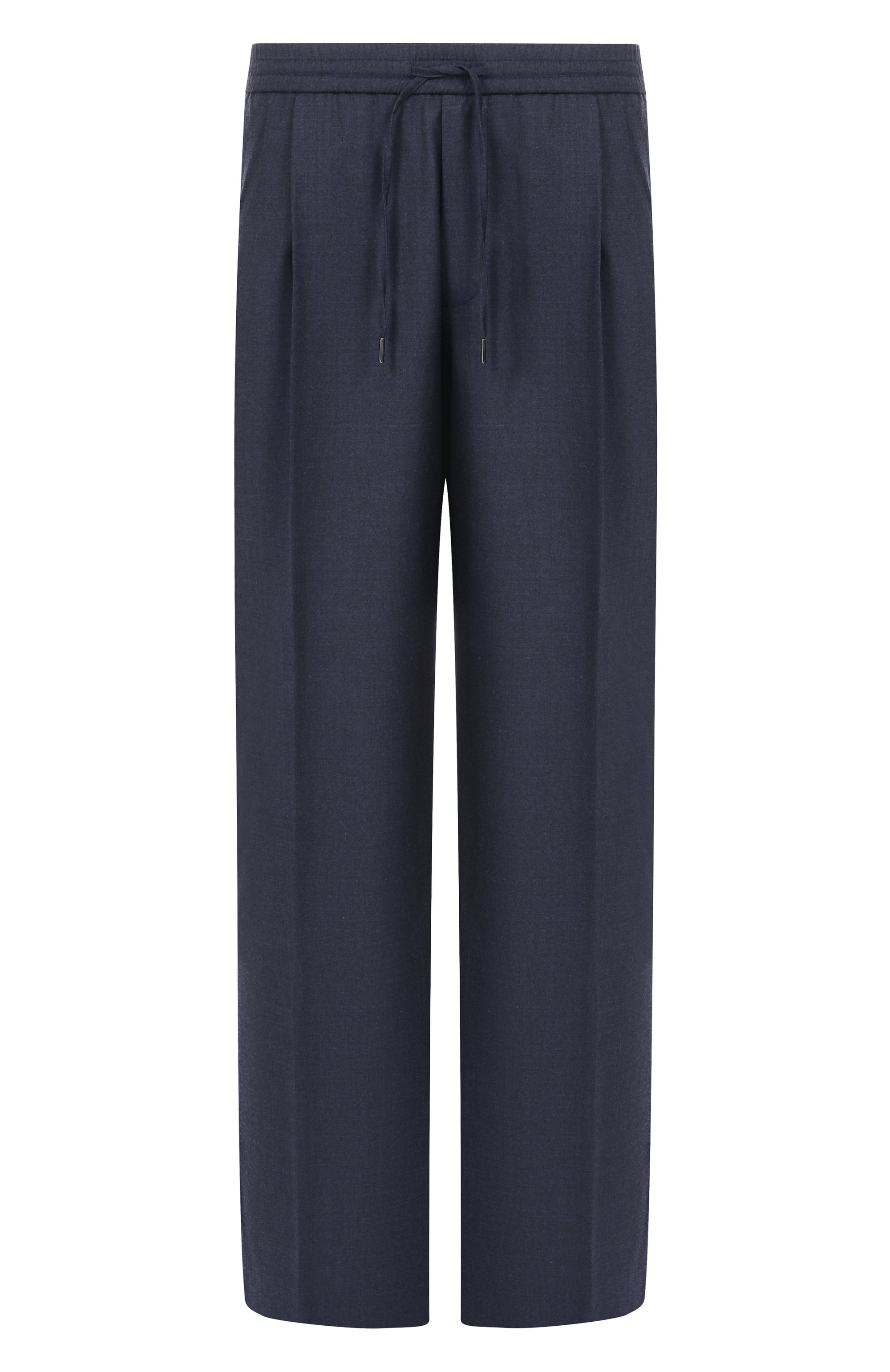 Шерстяные брюки 12 STOREEZ темно-синего цвета по цене 24000 руб., арт. 126921, фото 1 Шерстяные брюки 12 STOREEZ, арт. 126921, фото 1