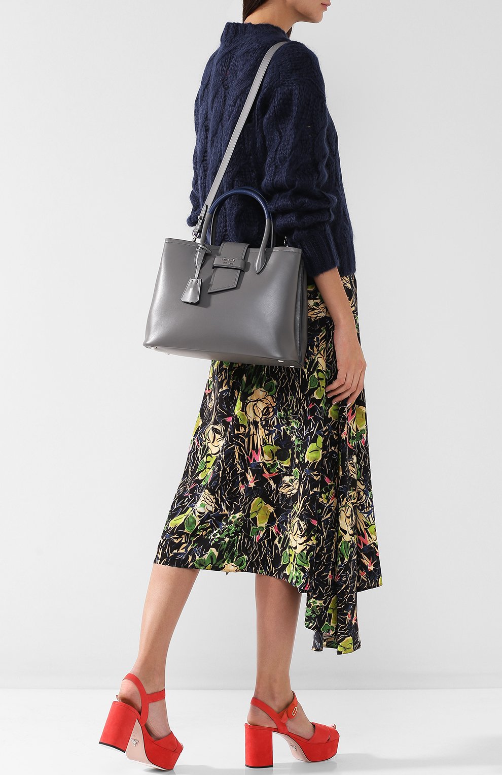 Сумка-тоут из кожи PRADA, арт. 1BG148-ASK-F0WF7-OOO, фото 2