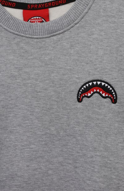 Хлопковый свитшот SPRAYGROUND, арт. SPY927GREY, фото 3