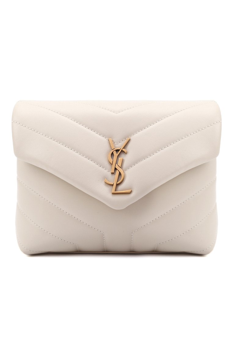 Женская сумка loulou toy SAINT LAURENT молочного цвета, арт. 678401/DV707 | Фото 1 (Размер: mini; Материал: Натуральная кожа; Ремень/цепочка: На ремешке; Сумки-технические: Сумки через плечо; Региональные ограничения белый список (Axapta Mercury): Не проставлено)