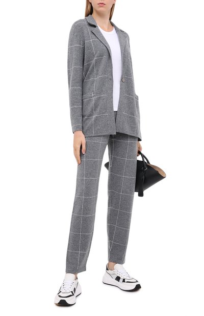 Шерстяные брюки NOT SHY серого цвета по цене 16500 руб., арт. 3707512, фото 2 Шерстяные брюки NOT SHY, арт. 3707512, фото 2