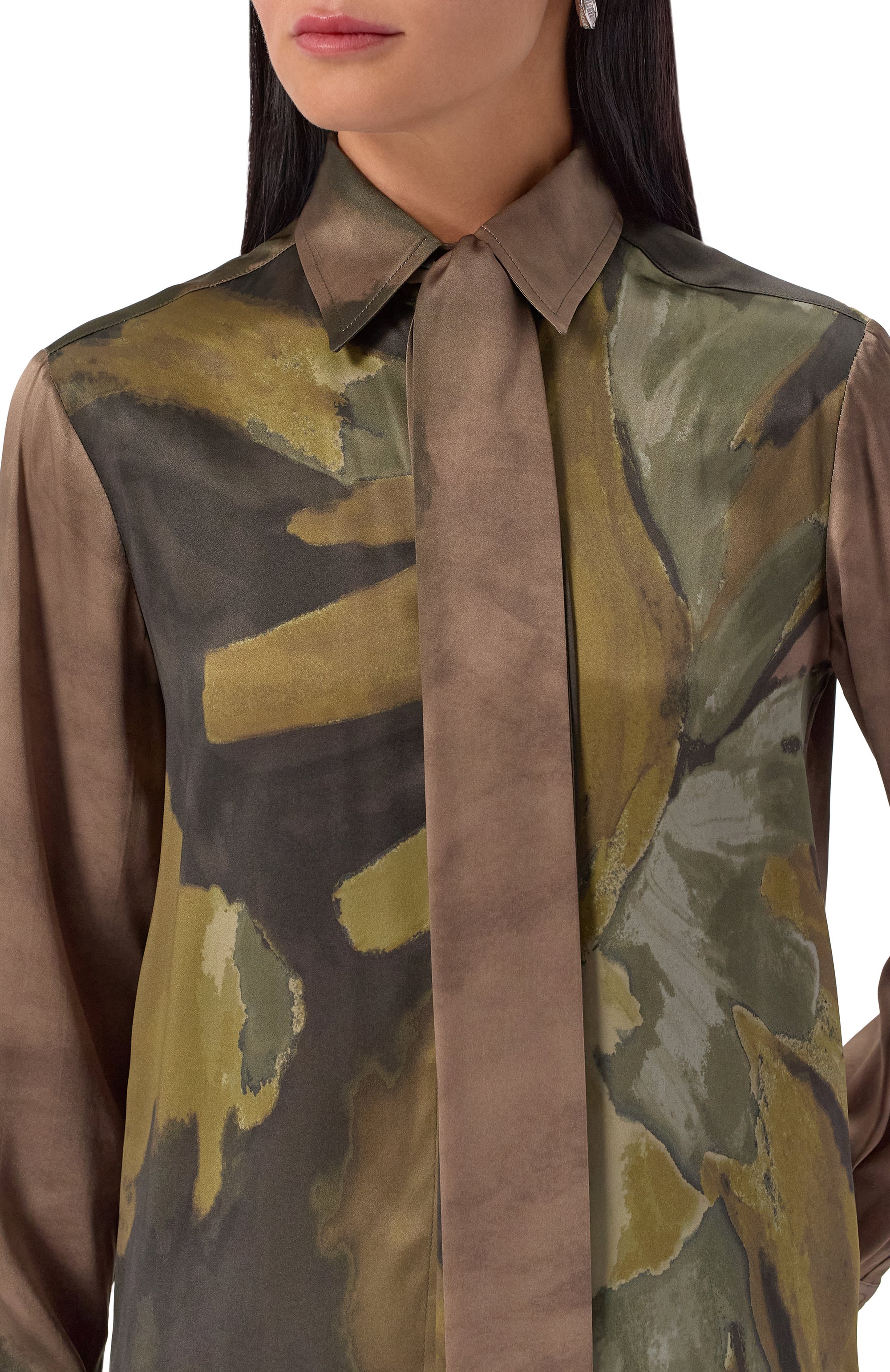 Атласная блузка KITON, арт. D48407, фото 5